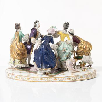 Figure group, porcelain, circa 1900.