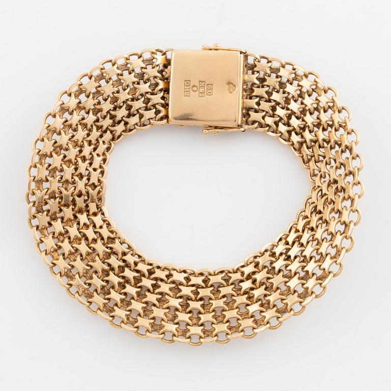 Armband, 18K guld, x -länk.