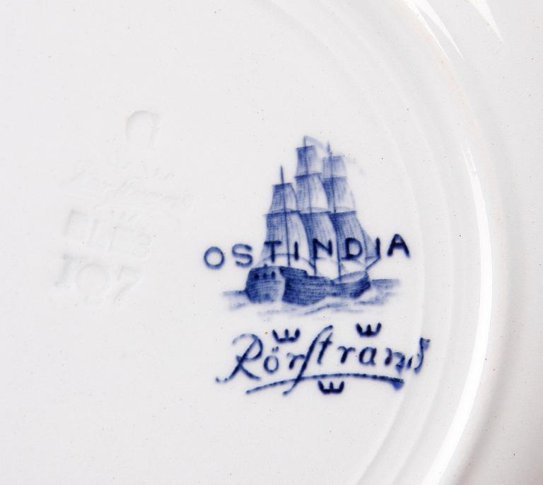 SERVISDELAR, 32 st, porslin, "Ostindia", Rörstrand.