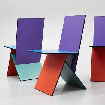 Verner Panton, a set of four 'Vilbert' chairs for IKEA, 1993-94.