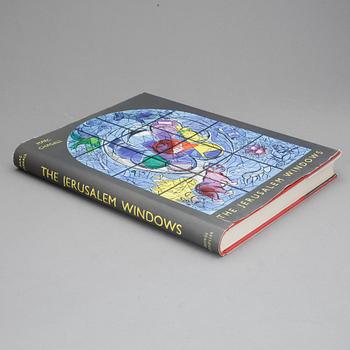 MARC CHAGALL, bok, "The Jerusalem Windows", med två litografier, Utgiven av Andre Sauret, Monaco 1962.