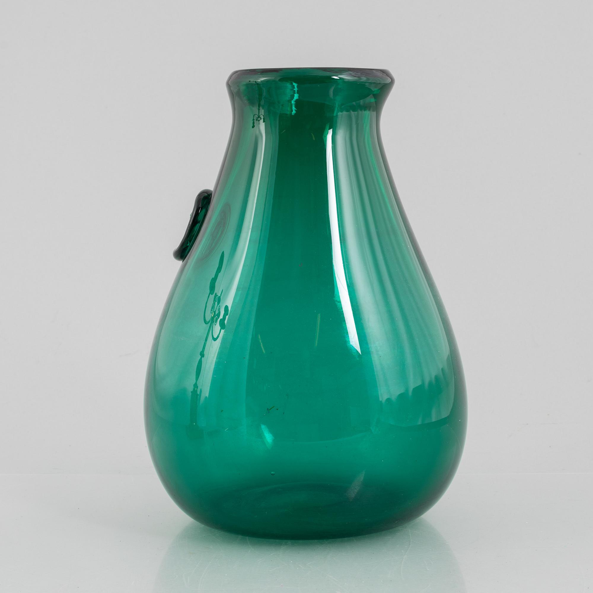 Erik Höglund, vase, glass, Boda, 1957.