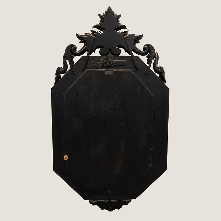 Mirror in Venetian style, late 19th century.