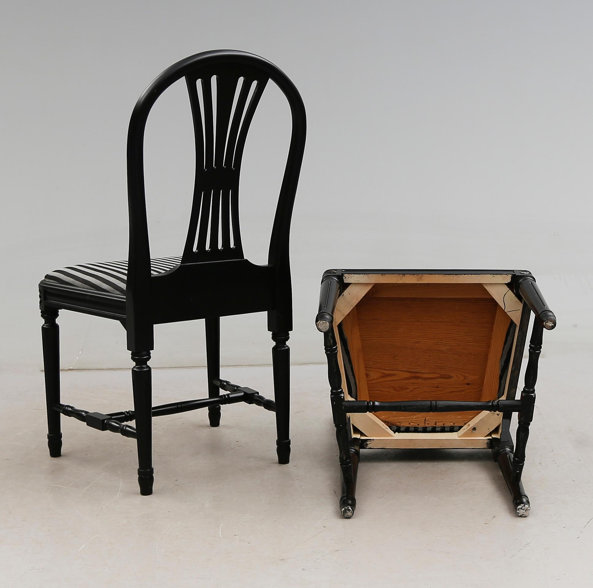 STOLAR, 10 st, gustaviansk stil, 1900-talets andra hälft.