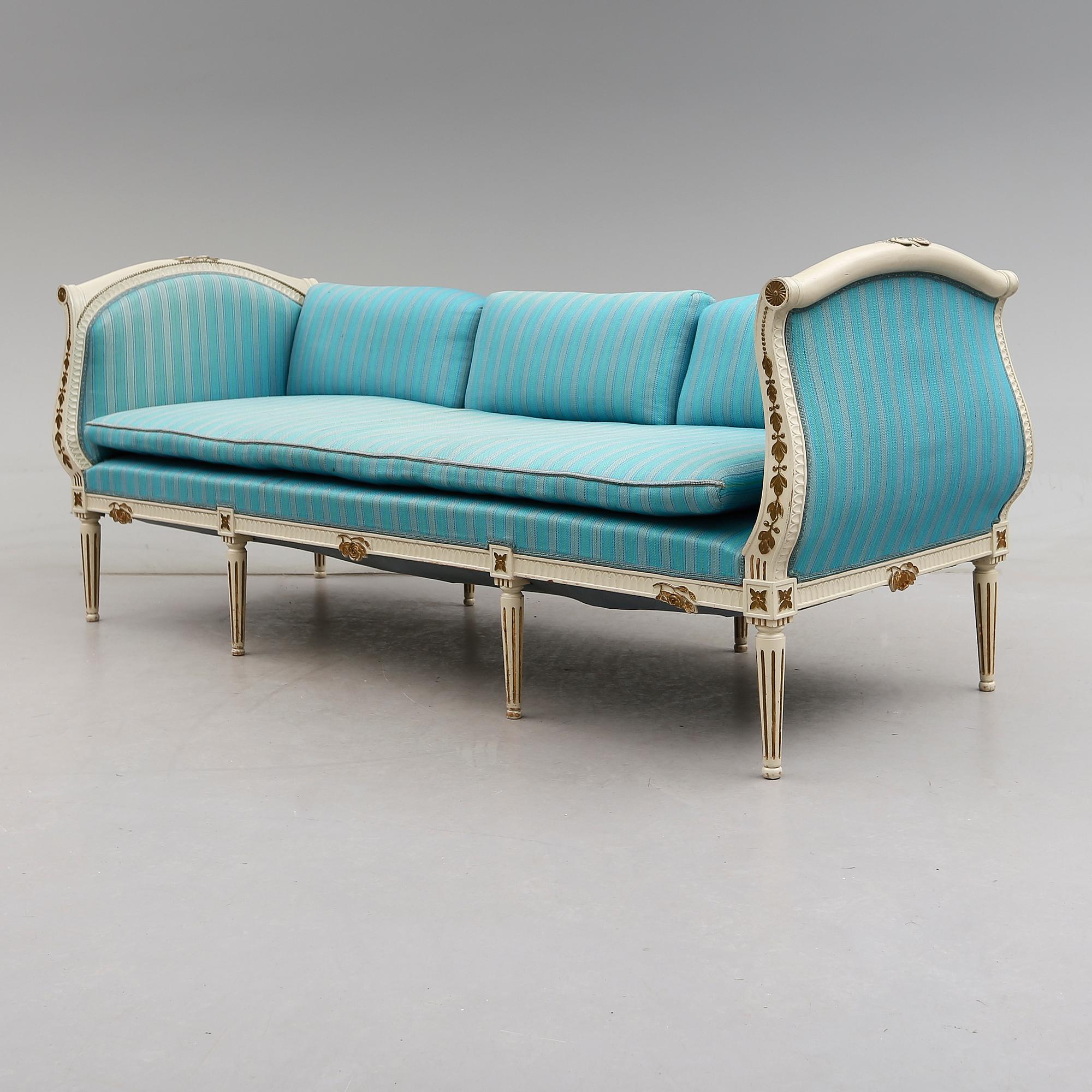 BANKETTSOFFA, gustaviansk stil, 1900-talets första hälft.
