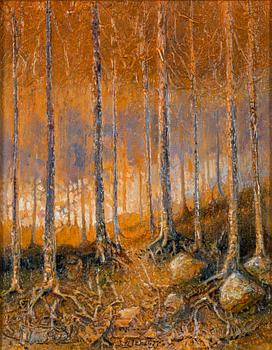 Fritz Jakobsson, olja på duk, signerad.
