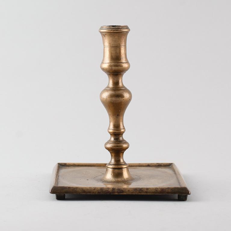 LJUSSTAKE, mässing, 1500-/1600-tal.
