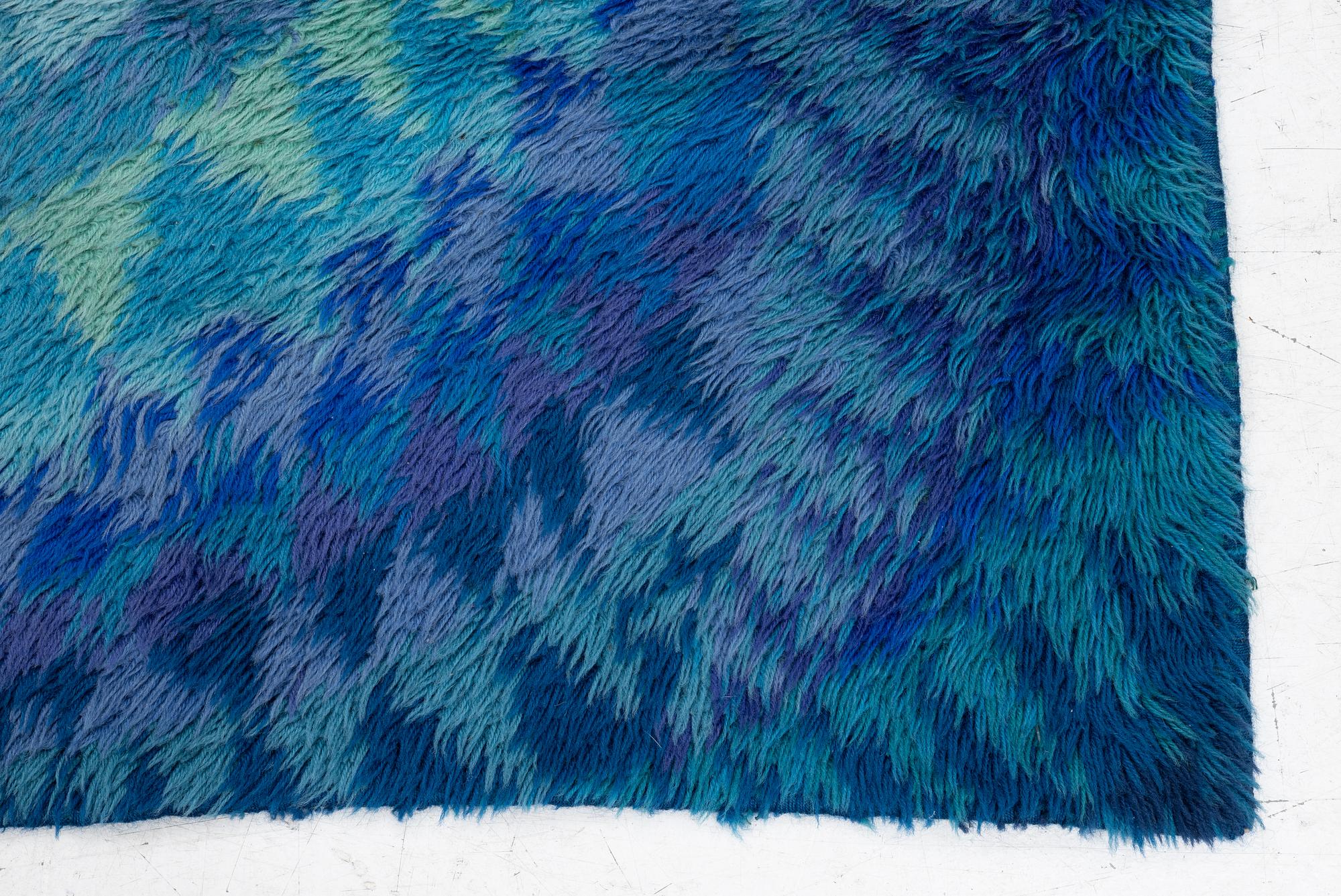 Marjatta Metsovaara, ryarug, "Simpukka", approx. 167 x 134 cm.