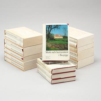18 books "Slott och herresäten i Sverige",  Allhems förlag Malmö 1960/70s.