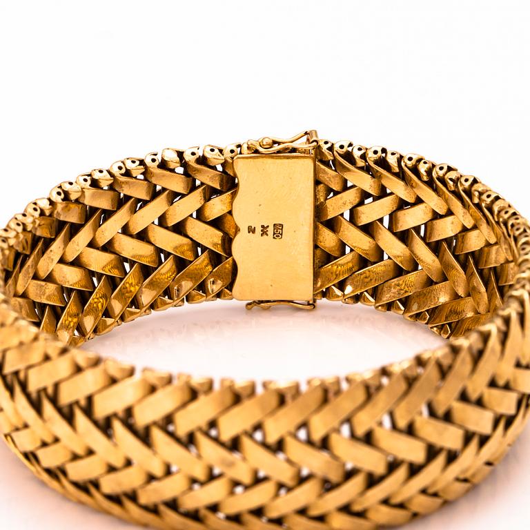 HALSBAND och ARMBAND, 18K guld.