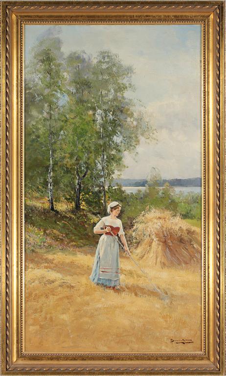 SEVERIN NILSON, Olja på duk. Signerad.