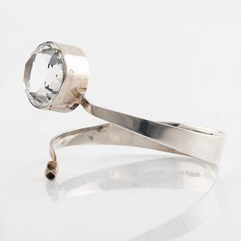 Gert Thysell, silver and rock crystal, Gussi, Malmö 1973.