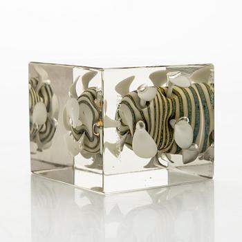 Oiva Toikka, årskub, signerad Oiva Toikka, Nuutajärvi 1981, numrerad 229/1000.