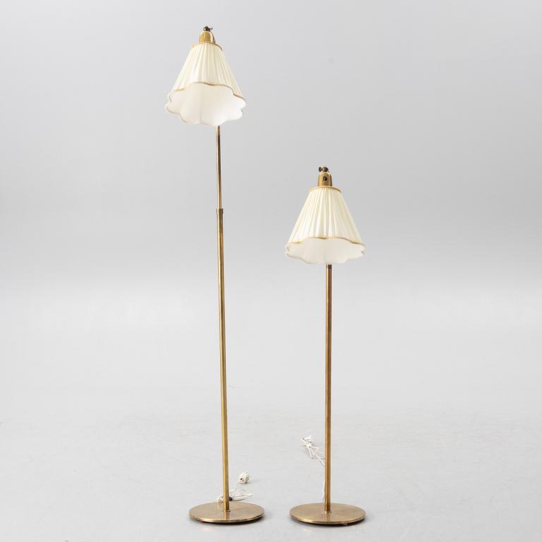 Golvlampor, ett par, 1900-talets mitt.