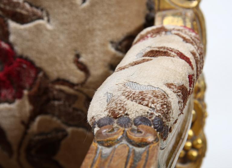 FÅTÖLJER ett par. Louis XV-stil, 1900-tal.