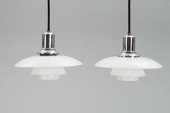 TAKLAMPOR, 2 st. "PH 2/1", Poul Henningsen för Louis Poulsen, Danmark.