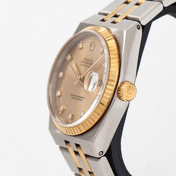 Rolex, Oysterquartz, Datejust, "Diamond Dial", wristwatch, 36 mm.