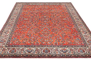 A carpet, Sarouk, c. 398 x 296 cm.