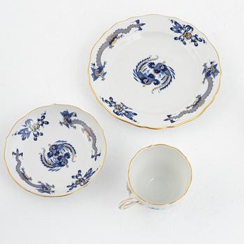 Kaffeservis, 33 delar, porslin, Meissen, 1900-tal.