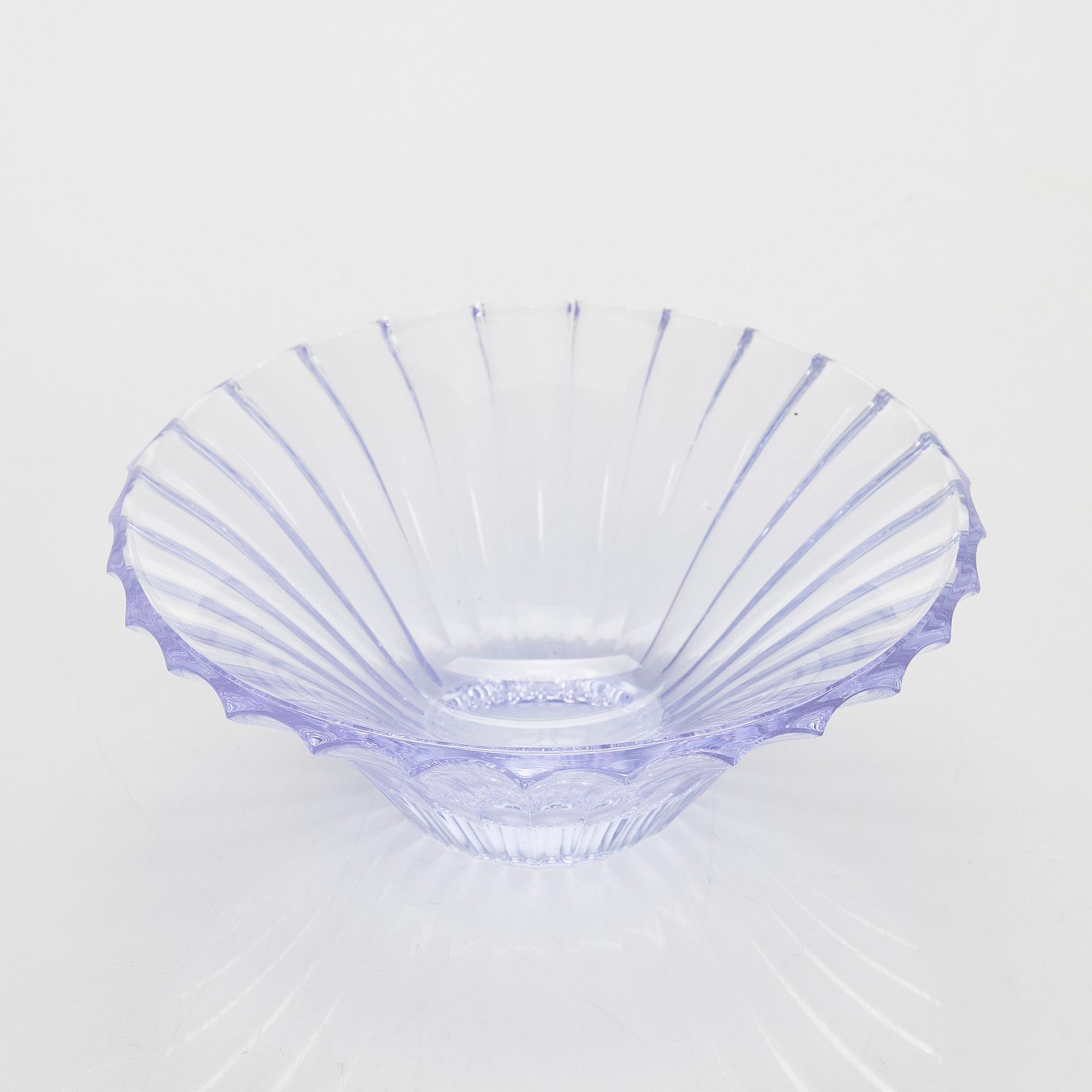 Helena Tynell, a 'Riihimäen Lasi 50  1910-1960' bowl, signed Helena Tynell Riihimäen Lasi Oy, 1960.