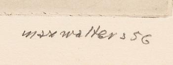 Max Walter Svanberg,  a set of three drypoint signed dated and numbered.