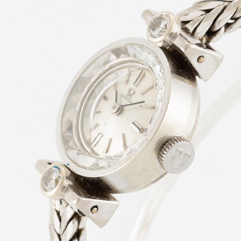 Omega, armbandsur, 18K guld, 17 mm.