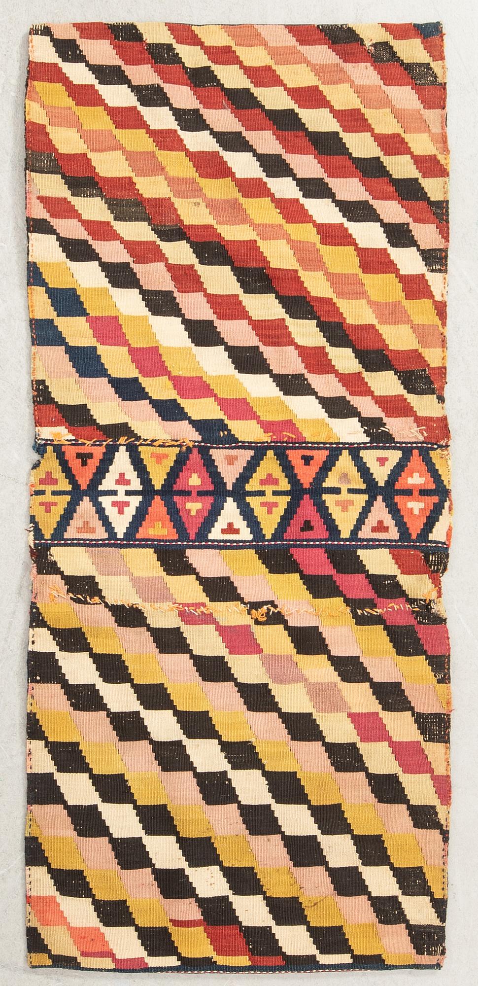 Sadelväska Azerbaijan/Shahsavan Korhjin antik ca 120x53 cm.