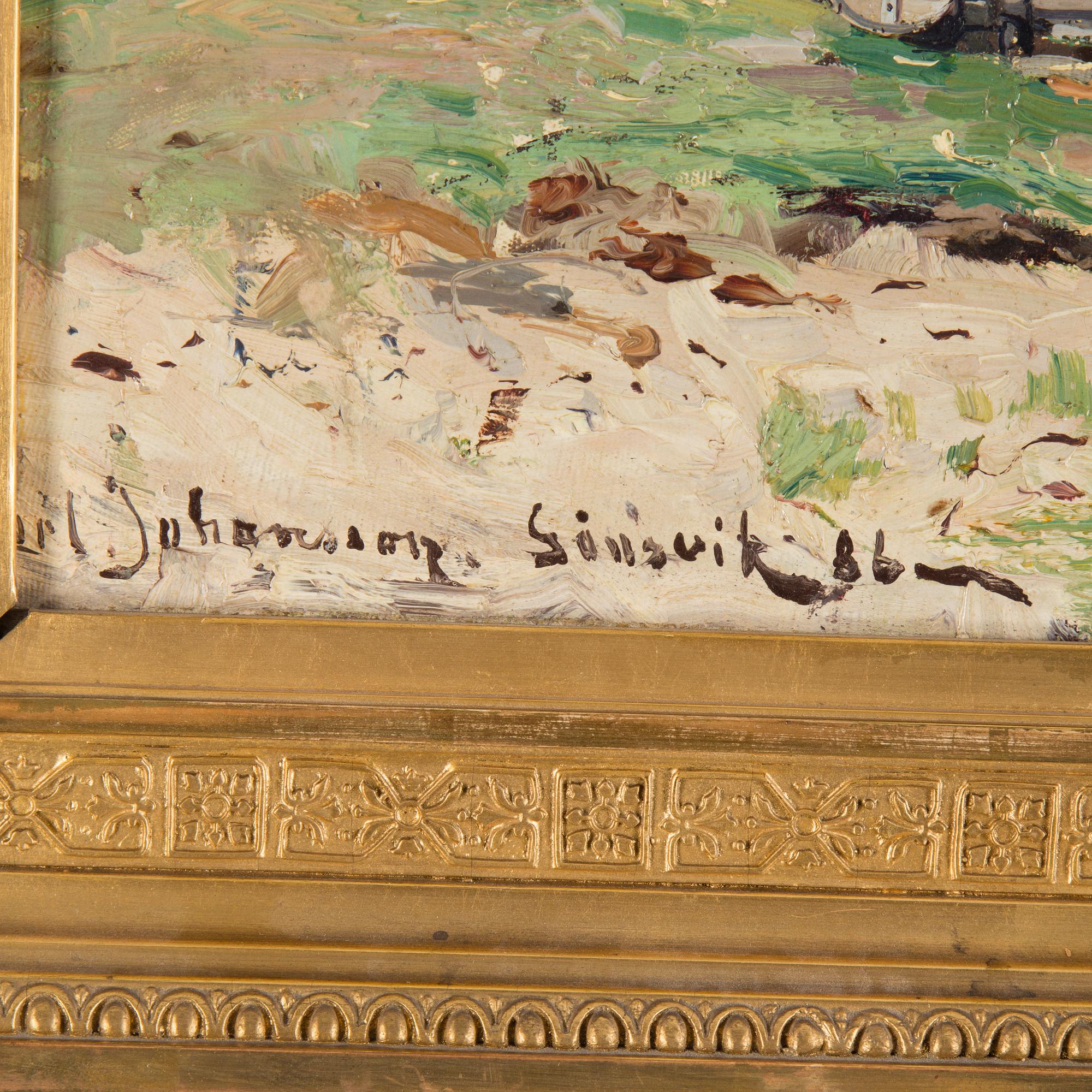 CARL JOHANSSON, oil on canvas, sined and dated, -86.