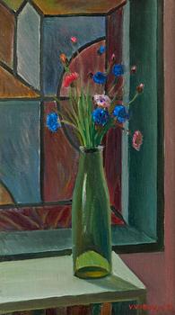 588. Veikko Vionoja, FLOWERS IN A VASE.