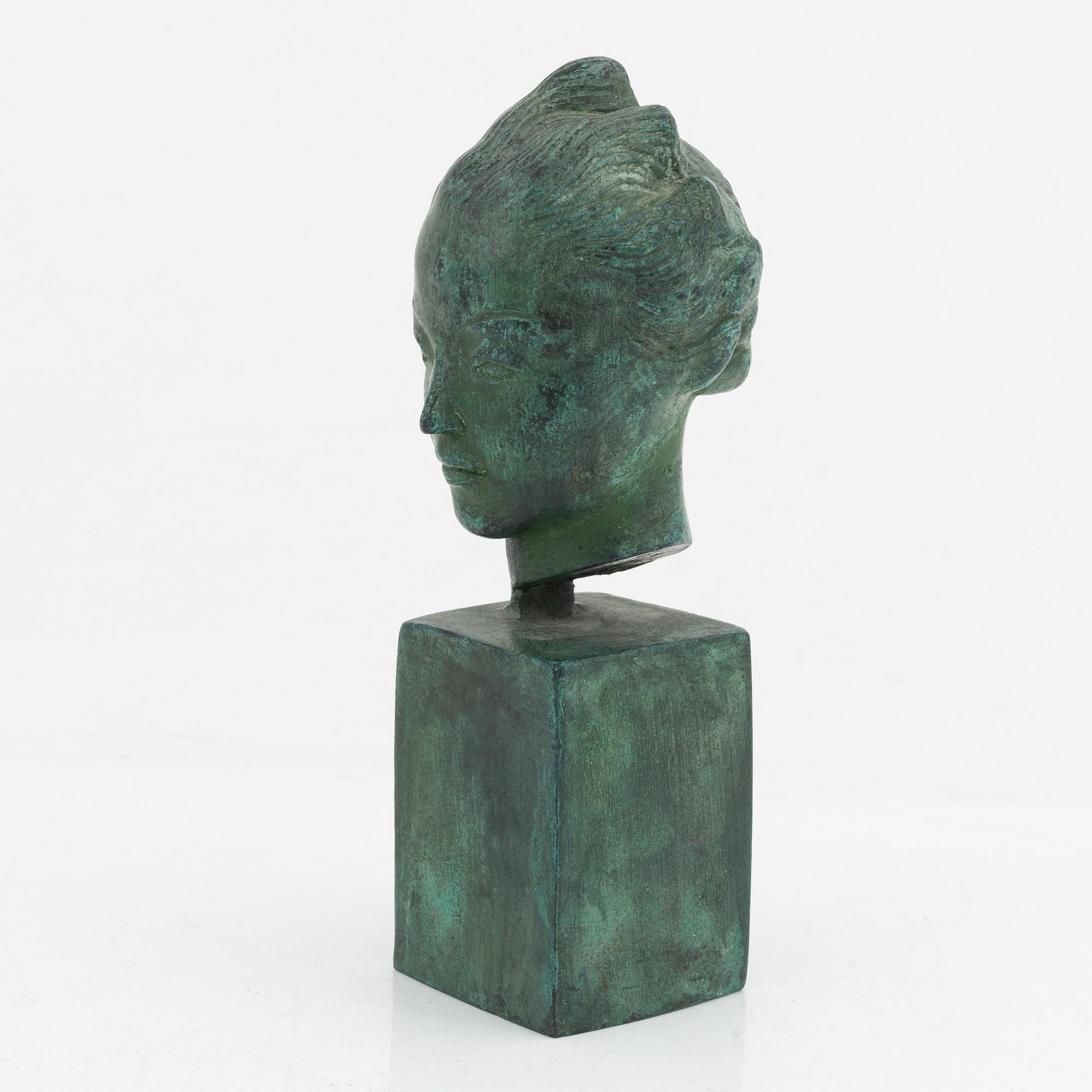 Carl Milles, after, a patinated bronze sculpture. Impressed Millesgården.