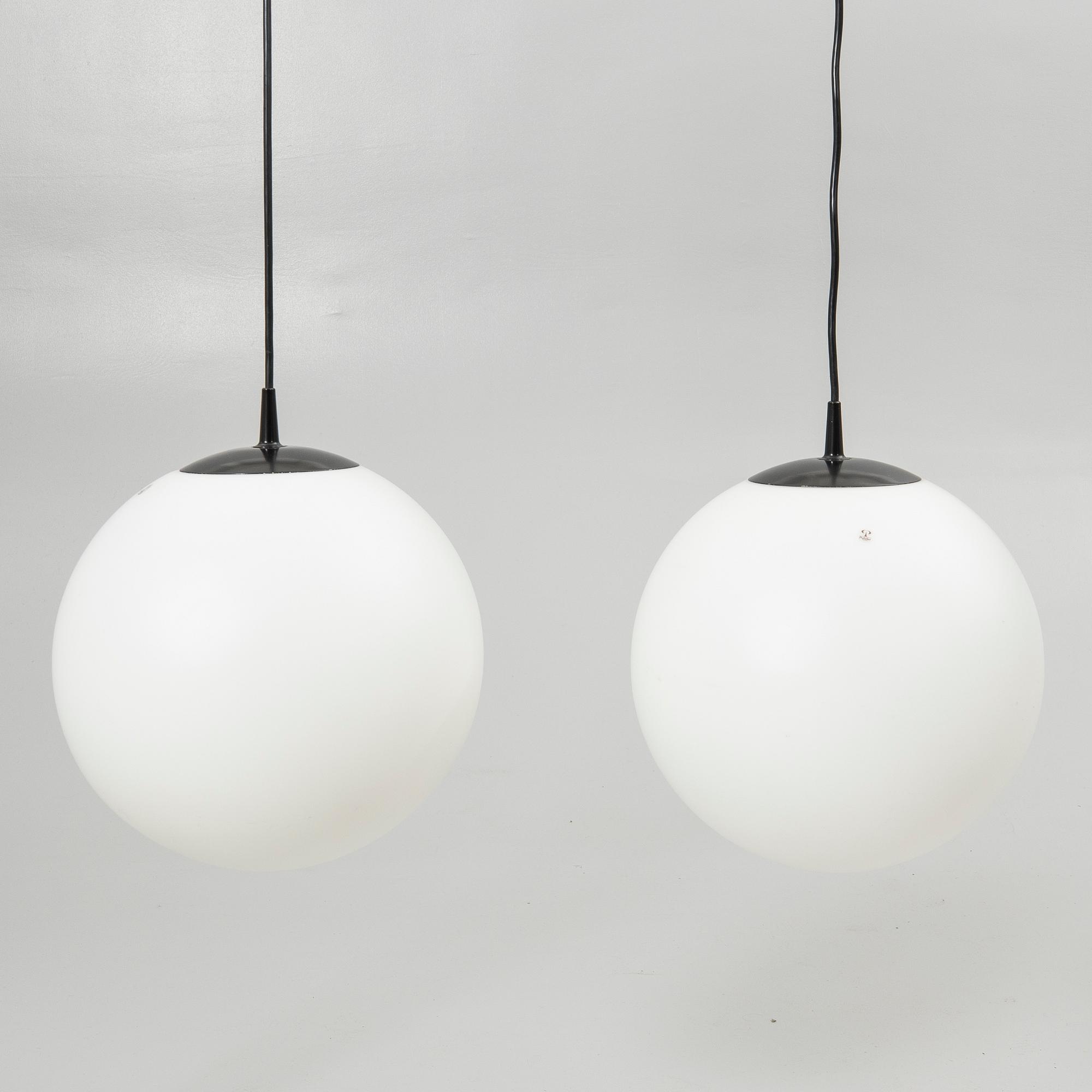 Ceiling lamps, a pair, Putzler, Germany, 20th century.