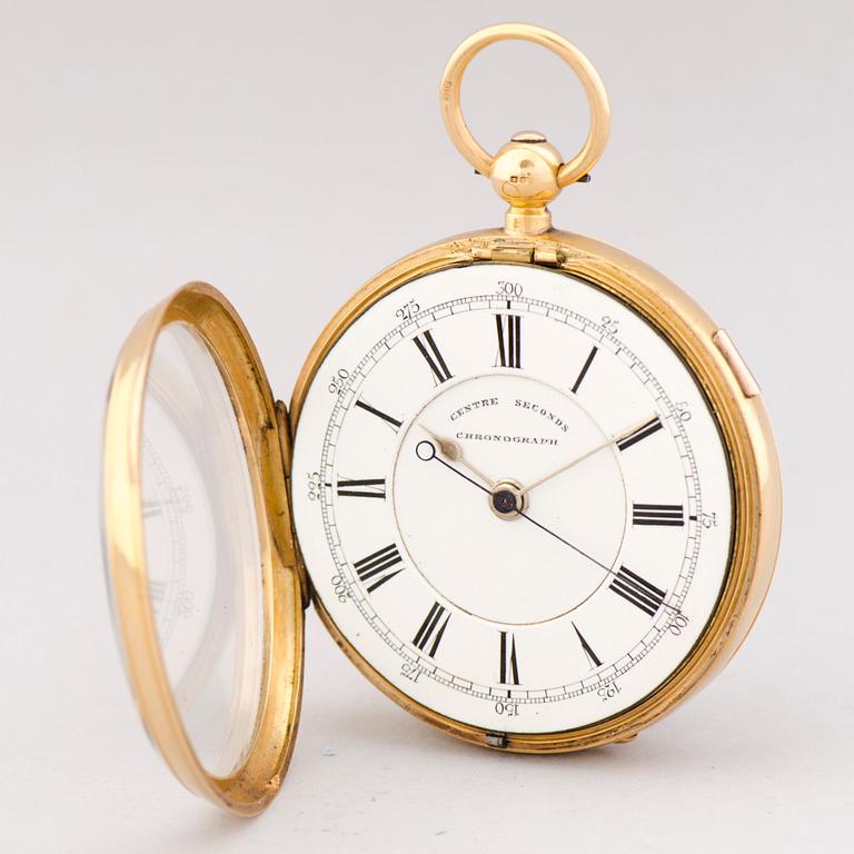 A POCKET WATCH, Centre Seconds Chronograph, 52 mm.