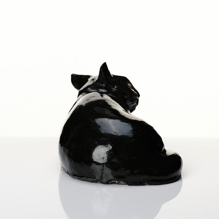 Michael Schilkin, skulptur, katt, Arabia, Finland, sannolikt 1940-tal.