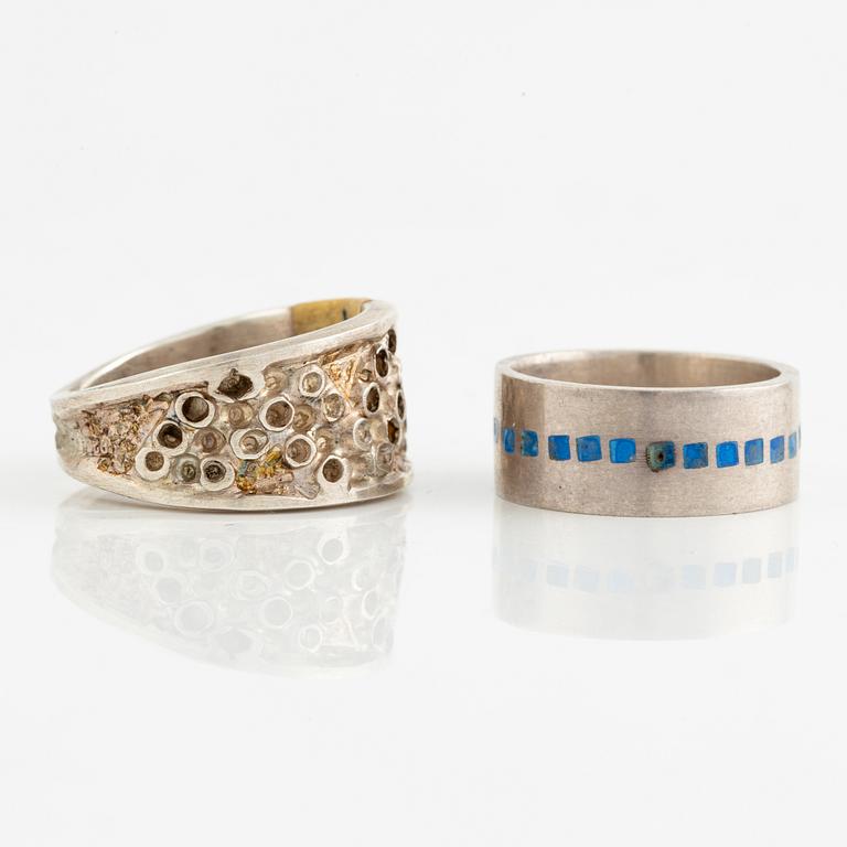 Lars Arby, six rings, silver. Gothenburg, among others, 1966 and 1976.