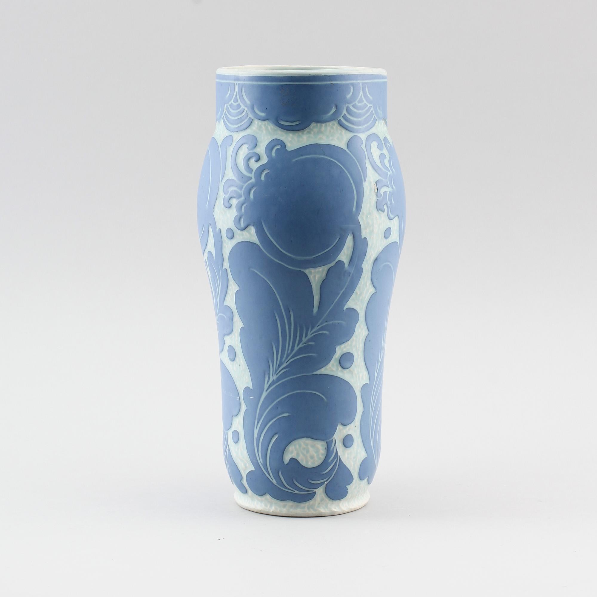 VAS, flintgods, Josef Ekberg, Gustavsberg 1918.