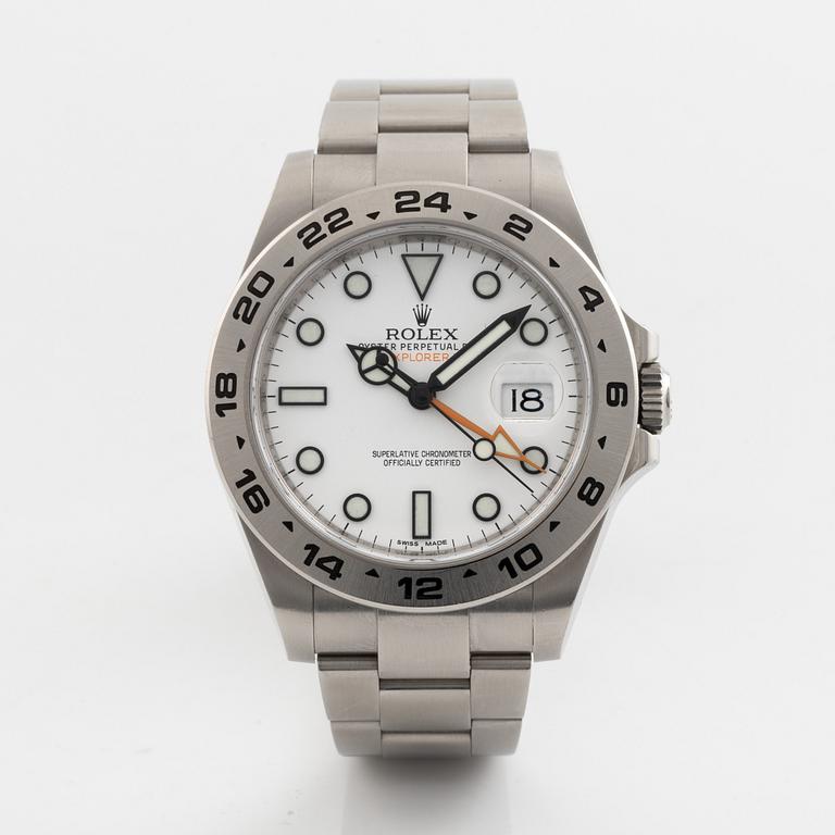 Rolex, Oyster Perpetual Date, Explorer II, Chronometer, wristwatch, 42 mm.
