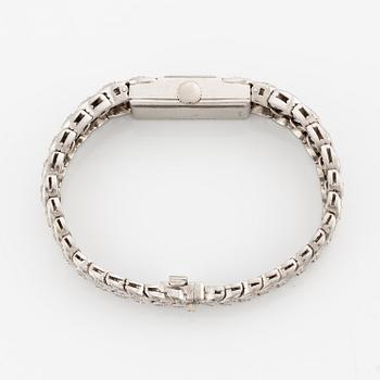 Sterlé armbandsur platina med runda briljantslipade diamanter.