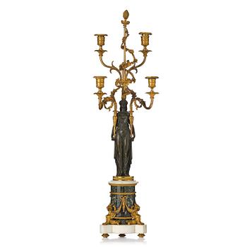 140. Kandelaber, för fyra ljus, Parisarbete, François Rémonds art, 1700-talets slut, Louis XVI.