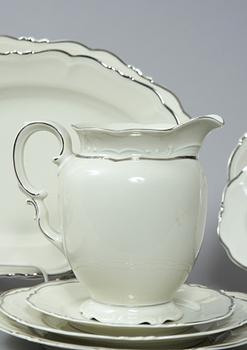 MATSERVIS, 58 delar, porslin, KPM.