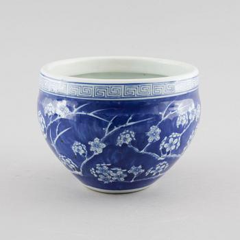 Four Chinese 20th century flower pots.
