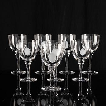 Gunnel Sahlin, wine glasses, 8 pcs, "Marrakech", Kosta Boda.