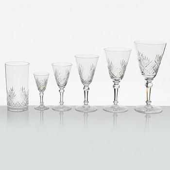 A Glass Service, likely Baccarat, France (118 pieces).