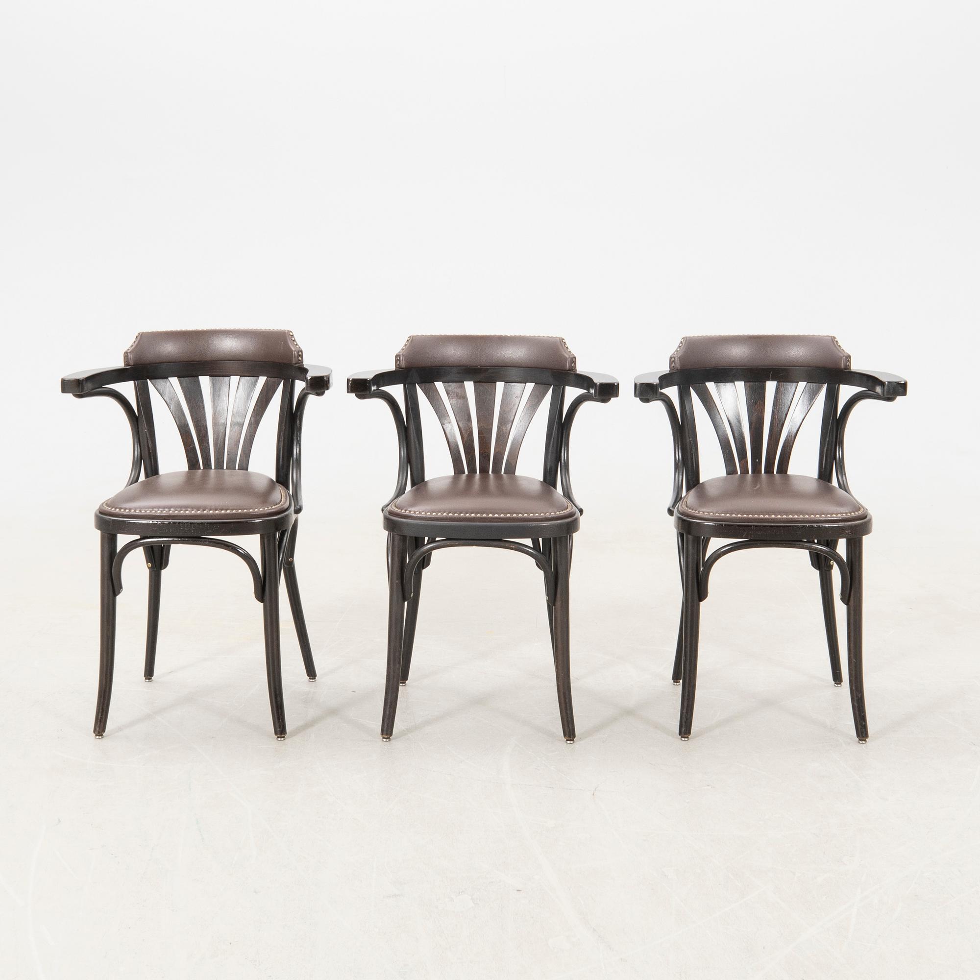Armchairs 6 pcs model no 24, Thonet 21st century.