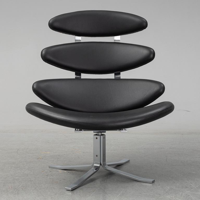 POUL VOLTHER, a 'Corona EJ 5' easy chair, Erik Jørgensen, Denmark.