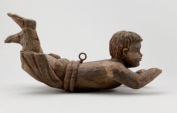 DEKORELEMENT, trä, 1700/1800-tal.