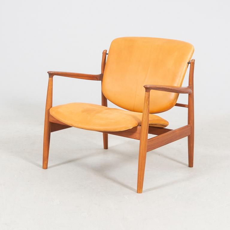 Finn Juhl, a teak armchair model nr 136 France & Son Denmark.