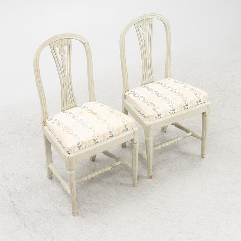 Chairs, a pair, Gustavian style, circa 1800.