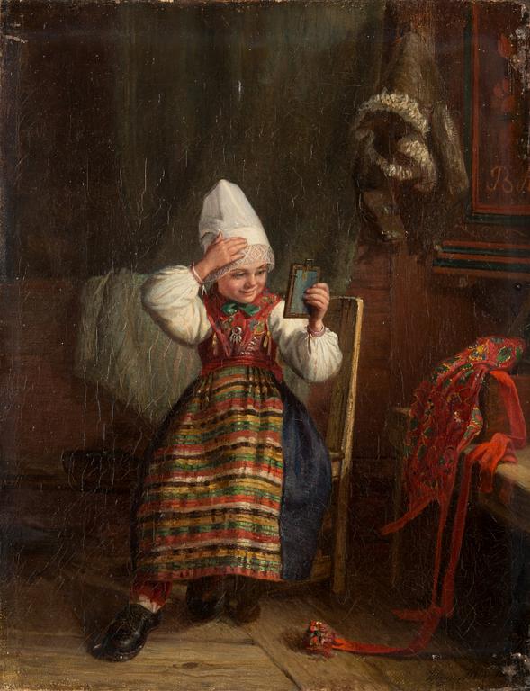 Hanna Winge, oil on canvas, signed.