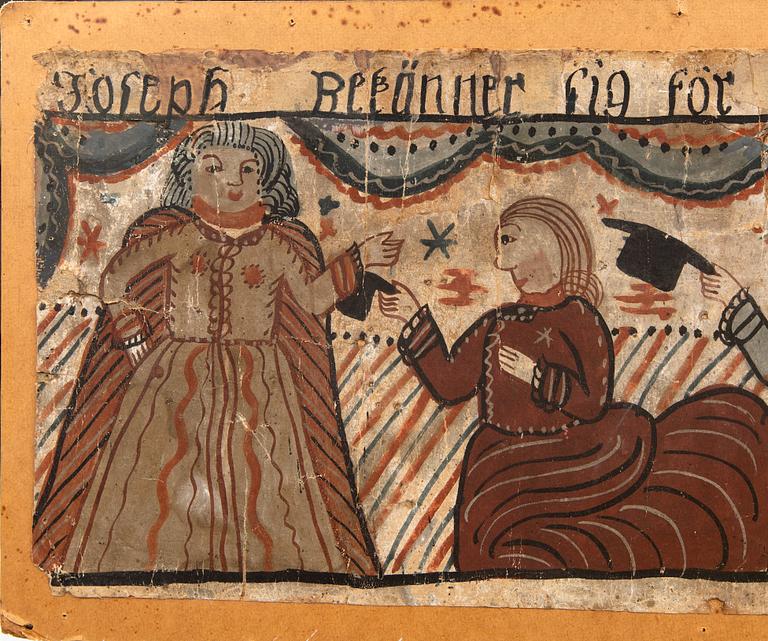 Bonadsmålning, Allmoge, 1700-1800-tal.
