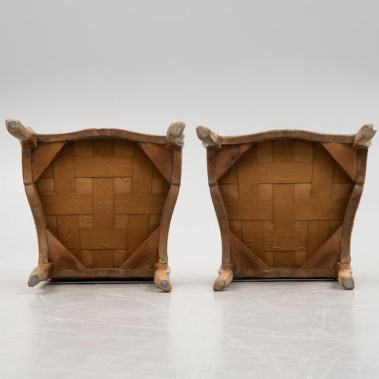 A pair of Rococo chairs, second half of the 18th century.